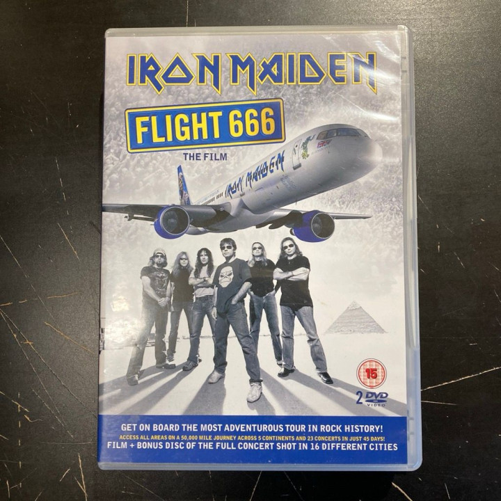 Iron Maiden - Flight 666 (The Film) 2DVD (VG+/M-) -heavy metal-